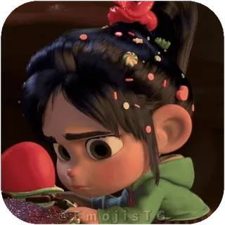 😨 Vanellope von Schweetz Wreck-It Ralph telegram sticker