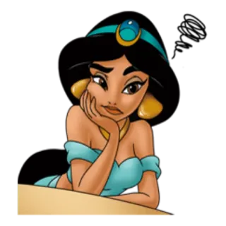 😒 Jasmine Aladdin Disney, Jasmin, Prinzessin, Aladdin whatsapp sticker