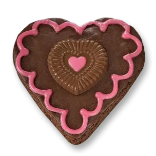 🎂 cœur, cookie, chocolat, dessert, friandise whatsapp sticker