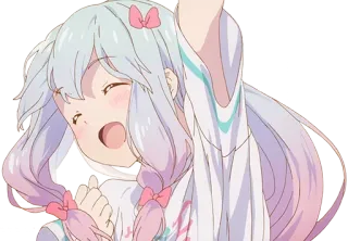 😊 Anime, Mädchen, Cartoon, Süß, Kawaii telegram sticker