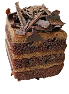 😃 tort czekoladowy, deser, ciasto, czekolada, słodki telegram sticker