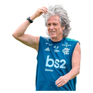 🤦‍♂️ Jorge Jesus JJ football, football américain, entraîneur, sport, Jorge Jesus, Flamengo telegram sticker