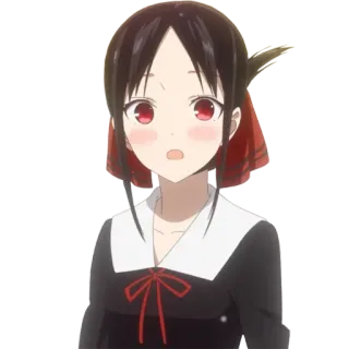 😮 Kaguya Shinomiya Kaguya-sama: Love Is War アニメ, 四宮かぐや, かぐや様, かぐや様は告らせたい, かわいい, 漫画, マンガ whatsapp sticker