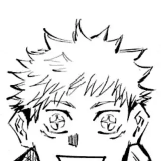 🤩 Yuji Itadori Jujutsu Kaisen Anime, Manga, Jujutsu Kaisen, Yuji Itadori, Postać telegram sticker