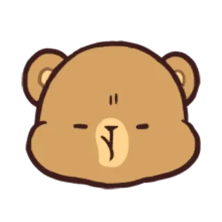 😤 bear, cartoon, cute, animal, sticker telegram sticker
