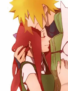 ❤️ Minato Namikaze Naruto อนิเมะ, นารูโตะ, มินาโตะ, คุชินะ, แฟนอาร์ต, ความรัก telegram sticker