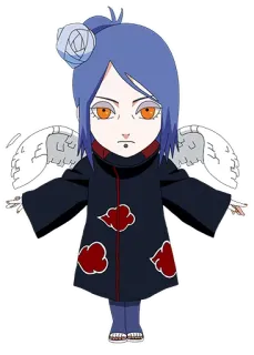 😐 Konan Naruto อนิเมะ, มังงะ, โคนัน, นารูโตะ, แสงอุษา, นางฟ้า telegram sticker
