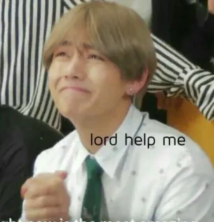 🎭 lord help me Meme, Drôle, Aide, Expression, Kpop telegram sticker