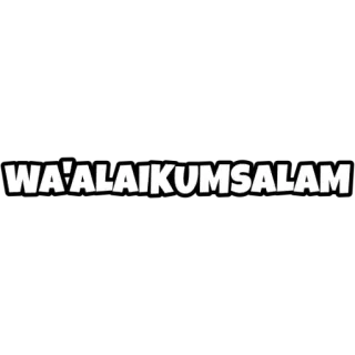 🙏 WA'ALAIKUMSALAM arabe, islam, salutation, paix, musulman, islamique telegram sticker