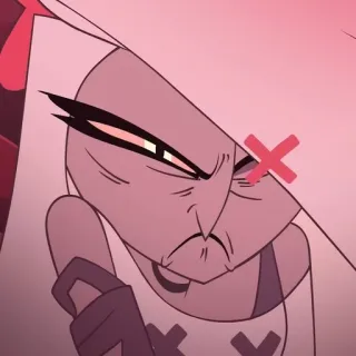 🌟 Vaggie Hazbin Hotel 만화, 화난, 악마, Hazbin Hotel, 배기 telegram sticker