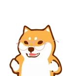 😄 犬, メガネ, 柴犬, 可愛い, 動物 whatsapp sticker