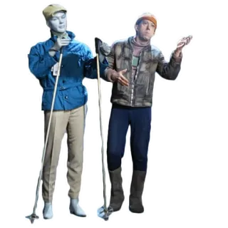 😎 mannequin, ski, skiing, man, winter telegram sticker