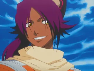 😃 Yoruichi Shihōin Bleach anime, Yoruichi, Shihōin, Bleach, character, manga telegram sticker