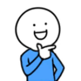 🤔 cartoon, stick figure, thinking, expression, cute whatsapp sticker