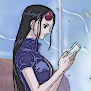 📜 Nico Robin One Piece 妮可·罗宾, 海贼王, 动漫, 漫画, 角色, 女性 telegram sticker