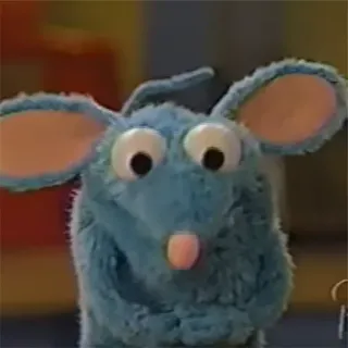 🥺 Bear in the Big Blue House animal, marionnette, animé, télévision, bleu telegram sticker