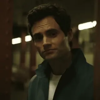 😐 Joe Goldberg You mann, penn badgley, serie, netflix, you telegram sticker