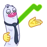 🤑 만화, 비즈니스, 성공, 그래프, 넥타이, 발표, 차트, 상승세 telegram sticker