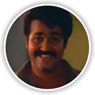 😅 Mohanlal Indian actor, Malayalam cinema, celebrity, portrait, man, film telegram sticker