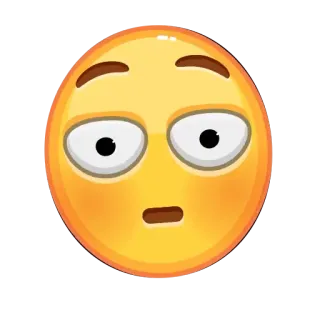 😳 Emoji, Gesicht, Ausdruck, Müde, Gelangweilt telegram sticker
