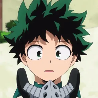 🥦 Izuku Midoriya My Hero Academia anime, manga, my hero academia, izuku midoriya, deku, character, hero telegram sticker