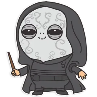 🍫 Death Eater Harry Potter wizard, magic, fantasy, Harry Potter, Death Eater, sticker telegram sticker
