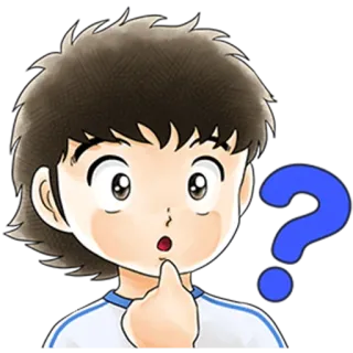 😶 domanda, anime, confuso, pensare telegram sticker