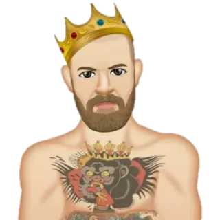 👑 Conor McGregor Конор МакГрегор, MMA, UFC, боец, чемпион, король whatsapp sticker