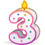 Birthday Collection telegram emojis 3️⃣