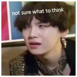 ▫ not sure what to think Meme, Insicuro, Espressione, Confuso, Pensare whatsapp sticker