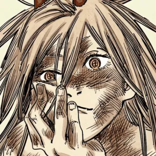 🗯 Power Chainsaw Man Anime, Manga, Chainsaw Man, Power, Demonio, Personaje whatsapp sticker