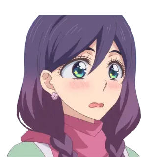 ✨ anime, girl, woman, character, cartoon whatsapp sticker