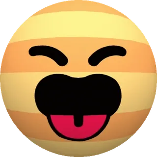😝 Emoji, Langue, Drôle, Joyeux, Smiley, Visage whatsapp sticker