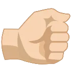 👍 มือ, กำปั้น, ท่าทาง, สัญลักษณ์, อิโมจิ telegram sticker