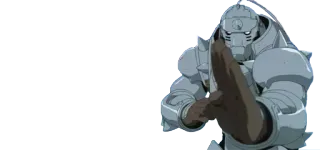 😏 Alphonse Elric Fullmetal Alchemist Anime, Armor, Karakter, Fantasi, Pertarungan telegram sticker