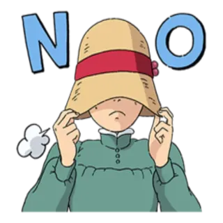 🙁 NO anime, disagreement, rejection, negative, refusal telegram sticker