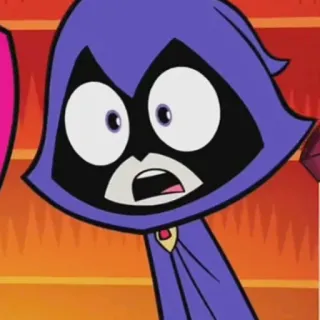 😲 Raven Teen Titans Cartone animato, Supereroe, Telecinetico, Magia, Adolescente telegram sticker