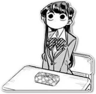 💺 Komi Shouko Komi Can't Communicate Anime, Manga, Lindo, Escuela, Komi Can't Communicate, Komi Shouko telegram sticker