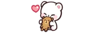 🧸 cute, bear, love, kawaii, hug, teddy bear telegram sticker