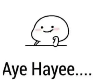 🌝 Aye Hayee.... niedlich, Cartoon, freundlich, Emoji, Gesichtsausdruck telegram sticker