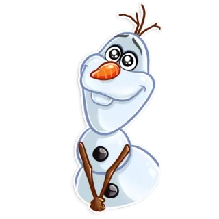 🥺 Olaf Frozen オラフ, 雪だるま, アナと雪の女王, ディズニー, アニメ, 冬 telegram sticker