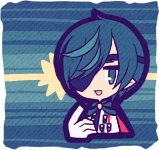 😮 anime, cartoon, character, illustration, digital art, cute telegram sticker