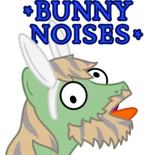 🐰 *BUNNY NOISES* kelinci, kelinci, binatang, kartun, lucu, imut telegram sticker