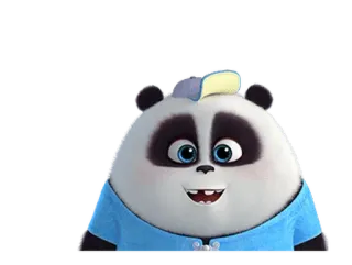 😀 Panda, Dibujos animados, Animal, Lindo whatsapp sticker