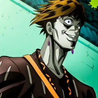 😅 Anime, Manga, Bösewicht, Böse, Mann, Charakter, Jojo, Gruselig telegram sticker