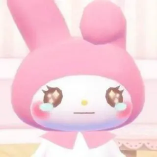 😭 My Melody My Melody, Sanrio, słodkie, różowy, kreskówka, postać telegram sticker