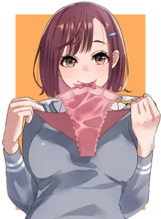 🤤 Anime, Mädchen, Unterwäsche, Fanservice telegram sticker