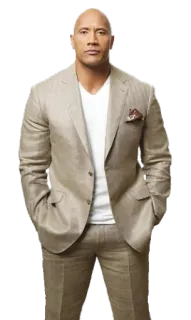 🤵 Dwayne Johnson Dwayne Johnson, The Rock, Schauspieler, Promi, Anzug, Porträt telegram sticker