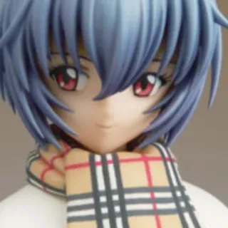 ☺️ Rei Ayanami Neon Genesis Evangelion Anime, Personagem, Rei Ayanami, Evangelion, Cachecol, Figura whatsapp sticker