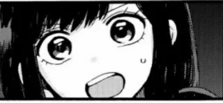😦 anime, manga, impactado, cara, ojos whatsapp sticker